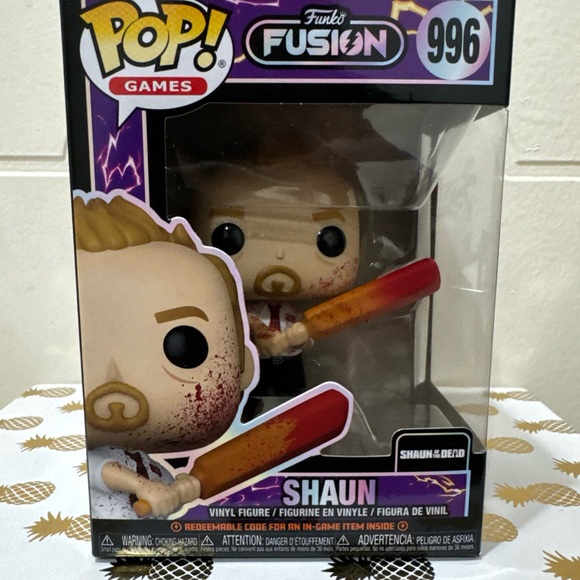 Funko Pop Shaun Figure with Red and Orange Accents - Picture 1 of 3